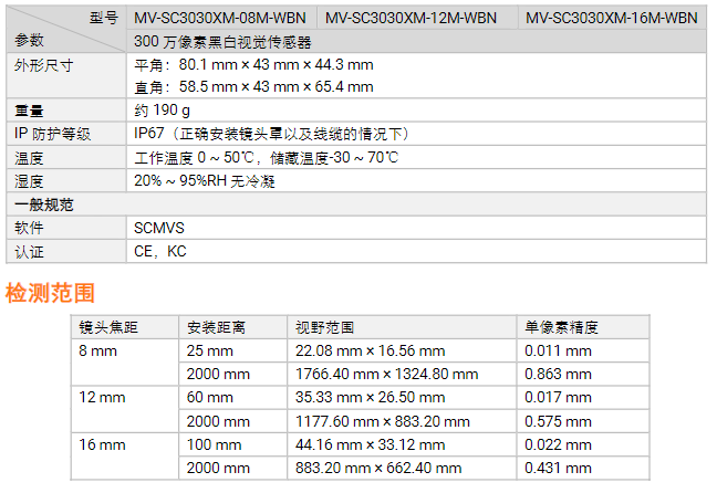 海康MV-SC3030XM-08M/12M/16M300萬像素黑白視覺傳感器讀碼器工業相機參數.png